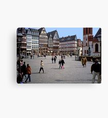 April Evening, City Centre, Frankfurt-am-Main Canvas Print
