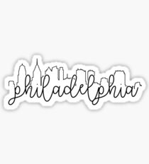Stadtumriss - Philadelphia Sticker