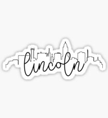 cityscape outline - lincoln Sticker