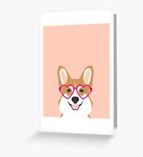 Corgi Love - Welsh Corgi funny nerd art dog lover gifts for pet owners customizable dog gifts Greeting Card