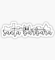 cityscape outline - santa barbara Sticker