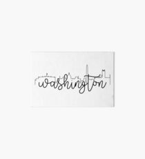 Lámina rígida contorno del paisaje urbano - washington