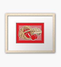 Basket of Red Delicious Apples and Pie Framed Print