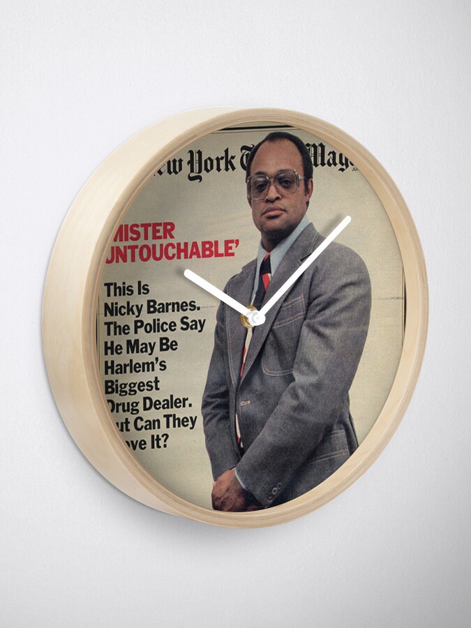 Mister Untouchable Leroy Nicky Barnes Clock By Donjan Redbubble