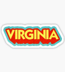 Virginia State Sticker | Retro Pop Sticker