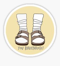 you birkenrock yellow Sticker