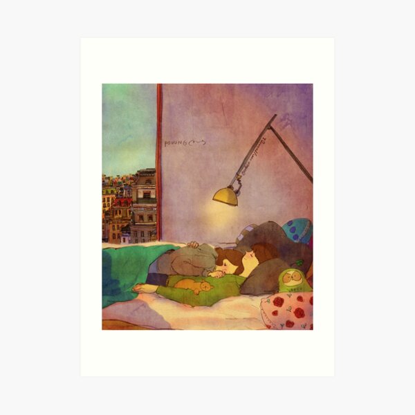 Nap together Art Print