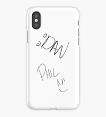 dan and Phil signature iPhone Case