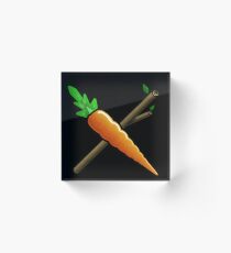 Carrot and Stick Acrylic Block
