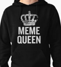 Meme Queen (White) Pullover Hoodie