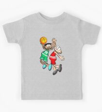 Two Basketball player - cartoon style Kids Tee