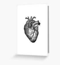 Vintage Heart Anatomy Greeting Card