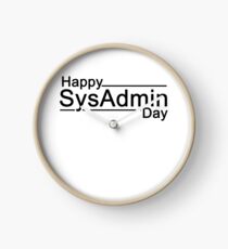 Happy SysAdmin Day Clock