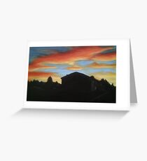Sunset on the Street Greeting Card