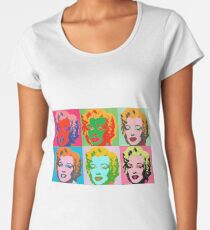 Andy Warhol Monroe Frauen Premium T-Shirts