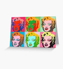Andy Warhol Monroe Greeting Card