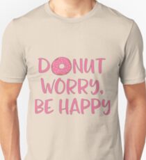Donut worry, be happy Slim Fit T-Shirt