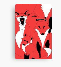 Foxes from 'In The Court of King Rat' Canvas Print