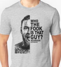 conor mcgregor ( half face quote) Slim Fit T-Shirt