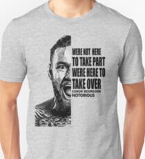 conor mcgregor ( half face quote) Slim Fit T-Shirt