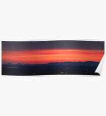 West Lothian Sunset Poster