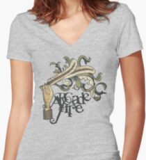 Arcade Fire Women's Fitted V-Neck T-Shirt