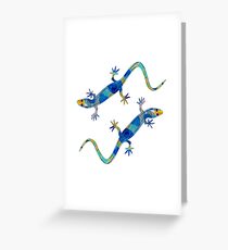 Blue-Tailed Lizard Greeting Card