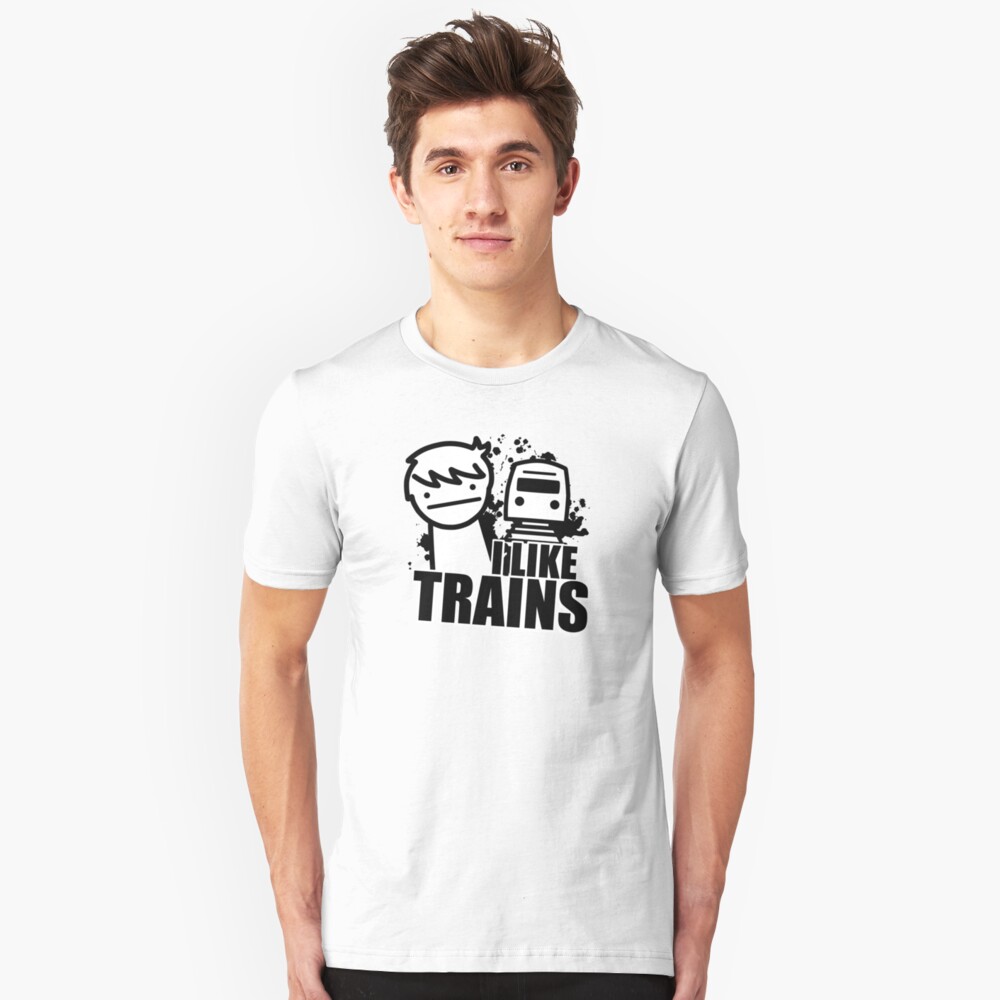 "ASDF TShirt I Like Trains " Tshirt by Cinemadelic Redbubble