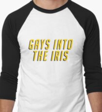 GAYS INTO THE IRIS Men's Baseball ¾ T-Shirt