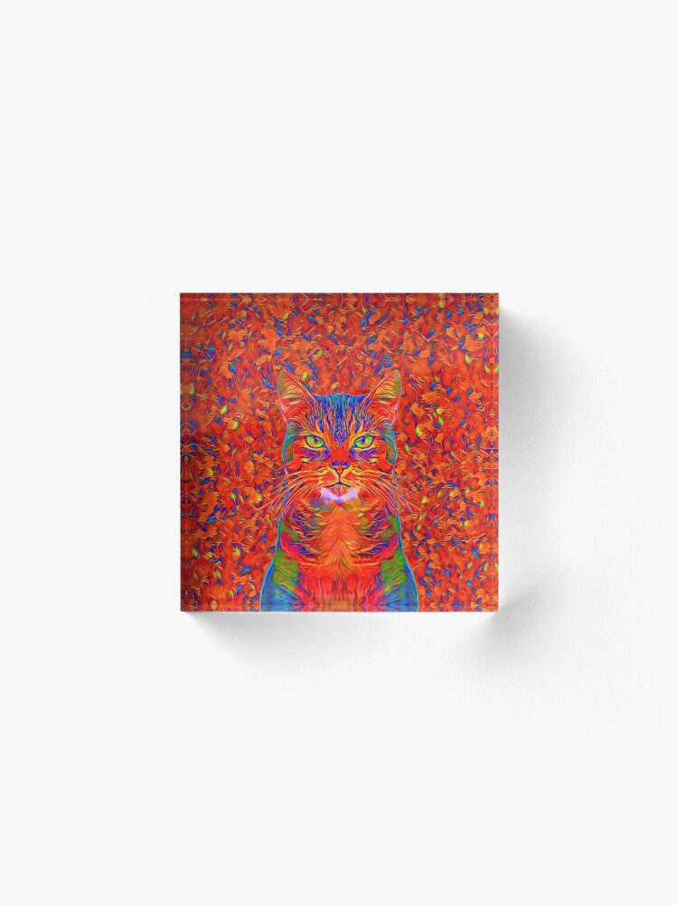 Alternate view of Red Cat Acrylic Block