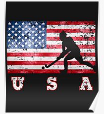 USA Field Hockey Poster