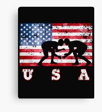 USA Wrestling Canvas Print