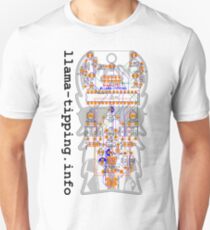 llama-tipping AVR Badge - Light Unisex T-Shirt