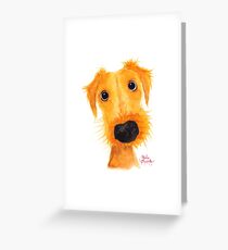 Nosey Dog Terrier ' JACKSONVILLE MUTTLEY ' by Shirley MacArthur Greeting Card
