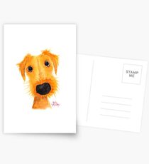Nosy Dog Terrier 'JACKSONVILLE MUTTLEY' von Shirley MacArthur Postkarten