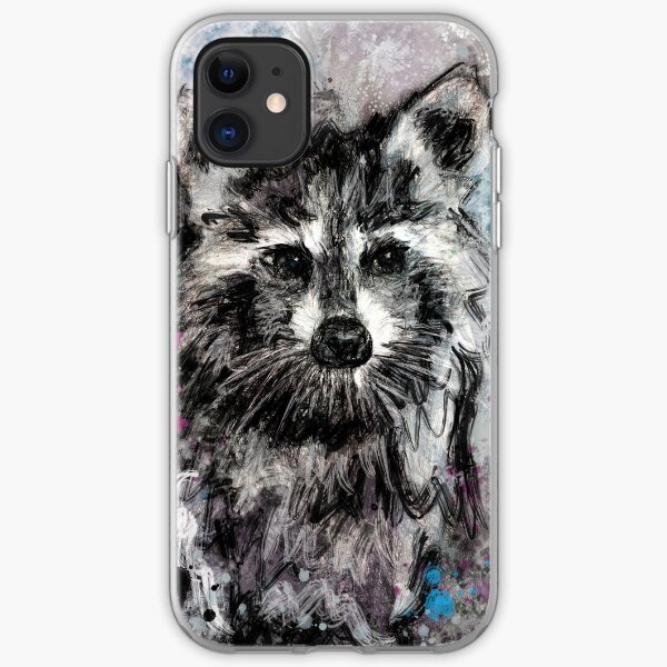 Expressive Raccoon iPhone Soft Case