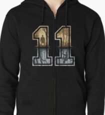 Stranger Things 11 Logo Zipped Hoodie