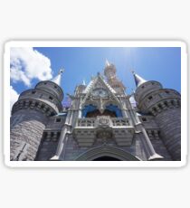 Magic Kingdom Castle Mid-day Low Shot Photograph Sticker