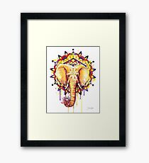Elephant Mandala Framed Print