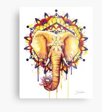 Elephant Mandala Metal Print