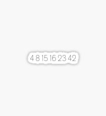 Lost Numbers Sticker