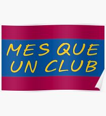 Póster MES QUE UN CLUB FUTBOL CLUB BARCELONA