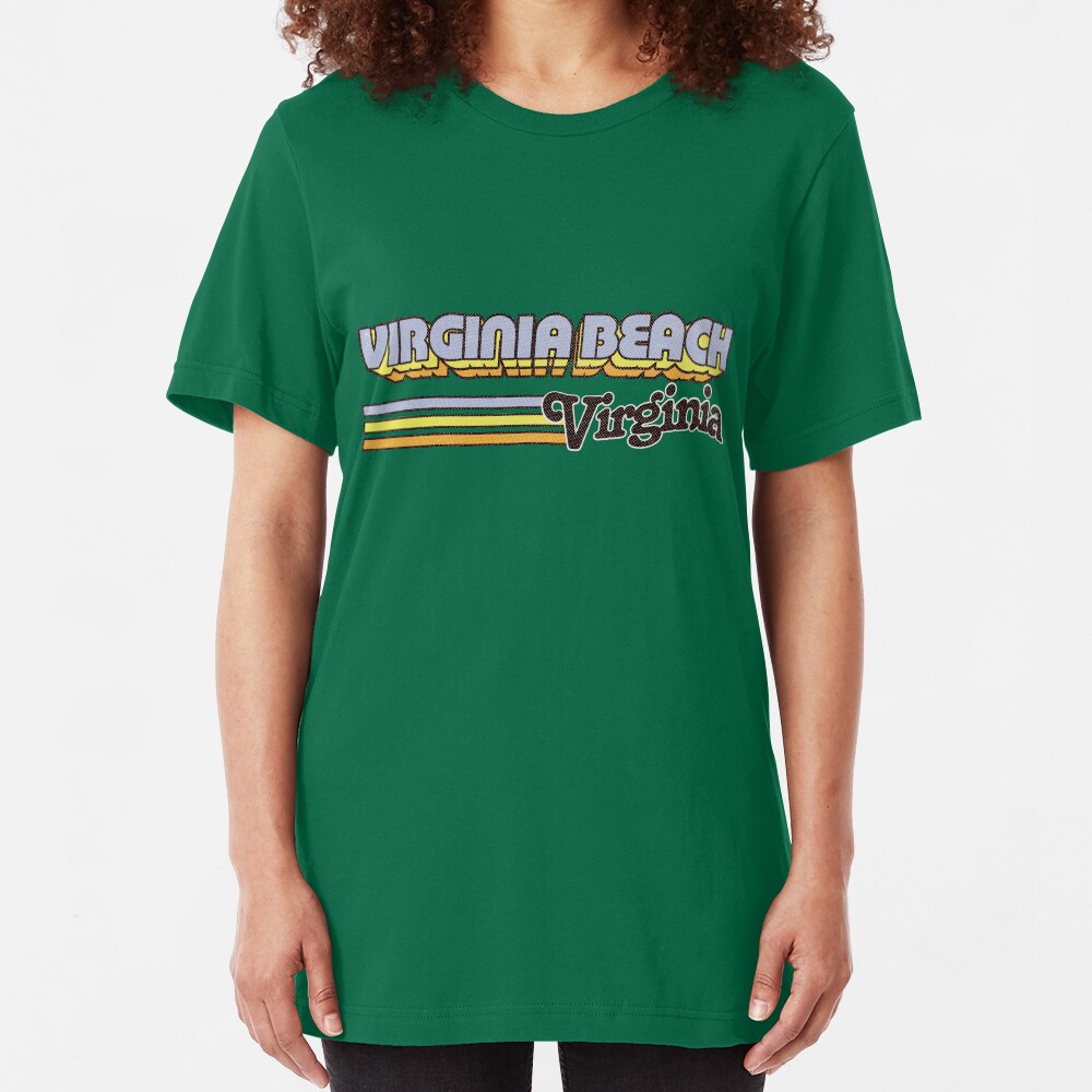 Virginia Beach, VA | City Stripes Slim Fit T-Shirt
