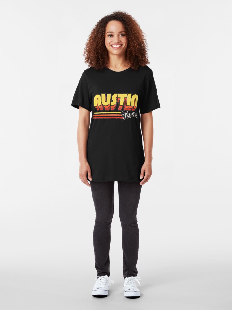 Alternate view of Austin, TX | City Stripes Slim Fit T-Shirt