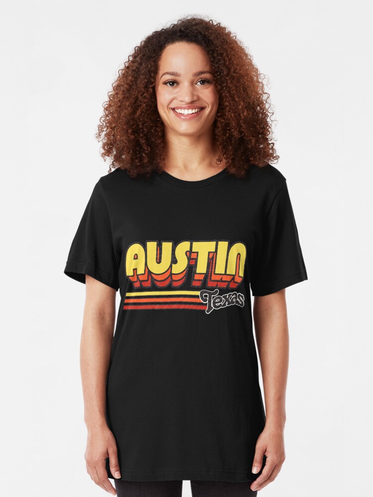Alternate view of Austin, TX | City Stripes Slim Fit T-Shirt