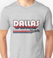 Dallas, TX | City Stripes Unisex T-Shirt