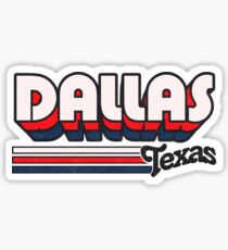 Dallas, TX | City Stripes Sticker
