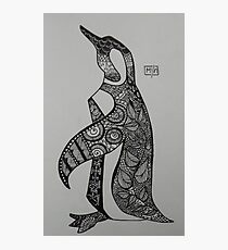 Patterned Penguin Photographic Print