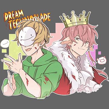 Technoblade and Dream :) Sticker for Sale by unluckyarts