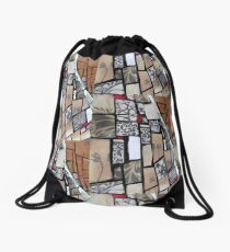 Reflections of a city garden Drawstring Bag